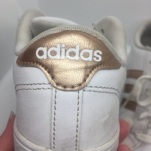 adidas | Shoes | Adidas Rose Gold Grand Court Sneakers 6 | Poshmark